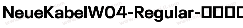 NeueKabelW04-Regular字体转换