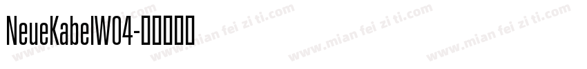 NeueKabelW04字体转换