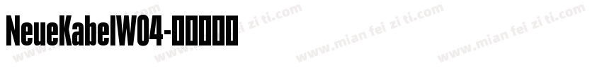 NeueKabelW04字体转换