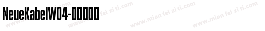 NeueKabelW04字体转换