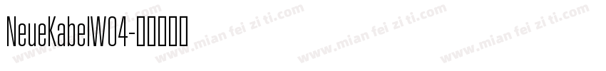 NeueKabelW04字体转换
