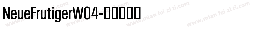 NeueFrutigerW04字体转换