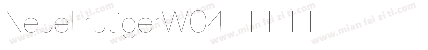 NeueFrutigerW04字体转换