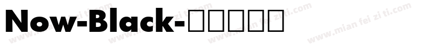 Now-Black字体转换