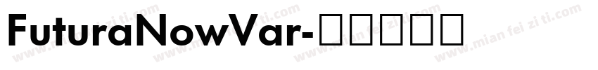 FuturaNowVar字体转换
