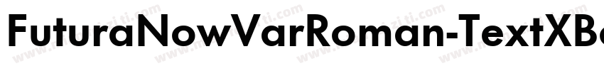 FuturaNowVarRoman-TextXBold字体转换