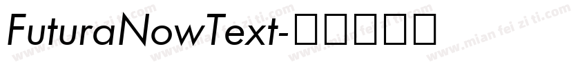 FuturaNowText字体转换