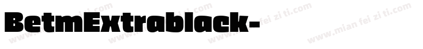 BetmExtrablack字体转换