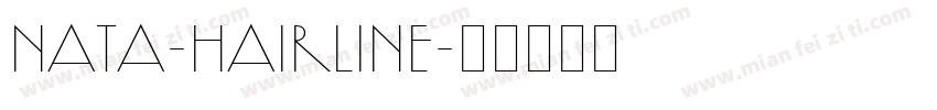 Nata-Hairline字体转换