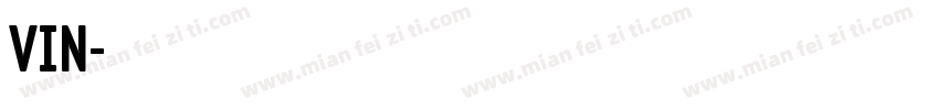 车辆识别代号VIN字体转换