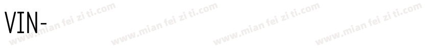 车辆识别代号VIN字体转换