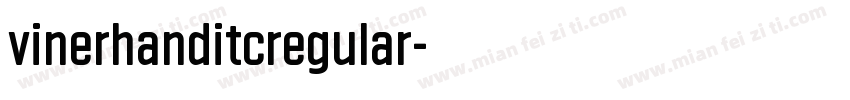 vinerhanditcregular字体转换