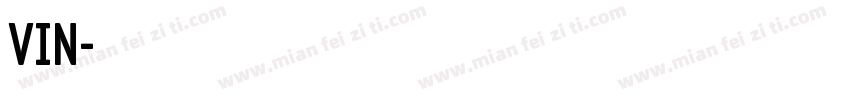 车辆识别代号VIN字体转换