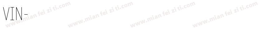 车辆识别代号VIN字体转换