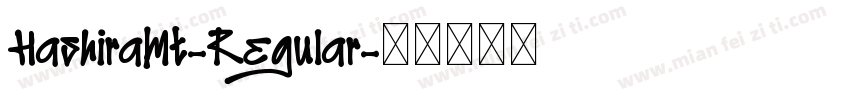 HashiraMt-Regular字体转换