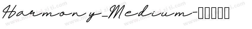Harmony_Medium字体转换
