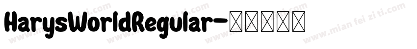 HarysWorldRegular字体转换