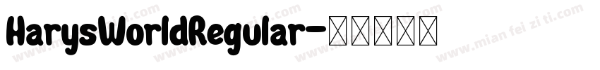 HarysWorldRegular字体转换