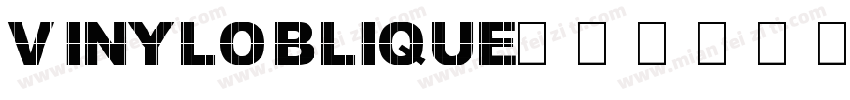 VinylOblique字体转换