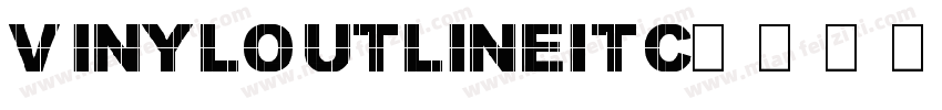 VinylOutlineITC字体转换