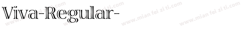 Viva-Regular字体转换