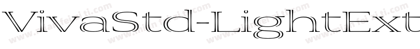 VivaStd-LightExtraExtended字体转换