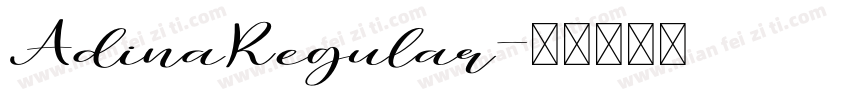 AdinaRegular字体转换