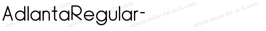 AdlantaRegular字体转换