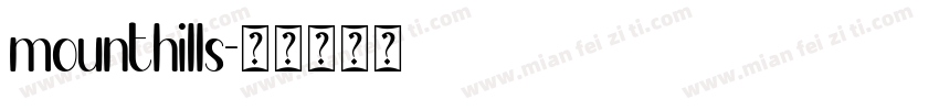 mounthills字体转换
