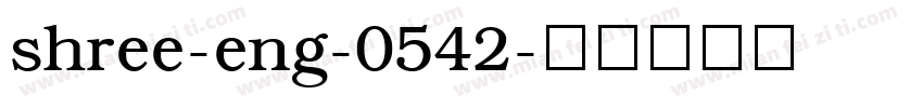 shree-eng-0542字体转换