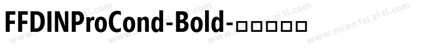FFDINProCond-Bold字体转换