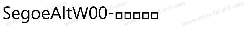 SegoeAltW00字体转换