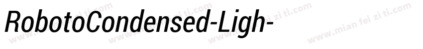 RobotoCondensed-Ligh字体转换
