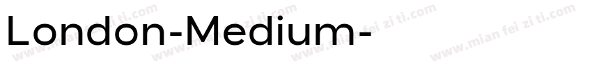 London-Medium字体转换