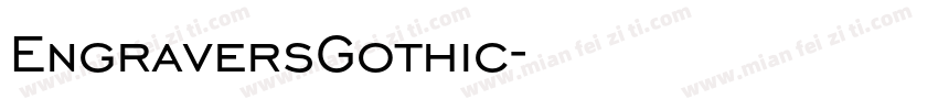 EngraversGothic字体转换