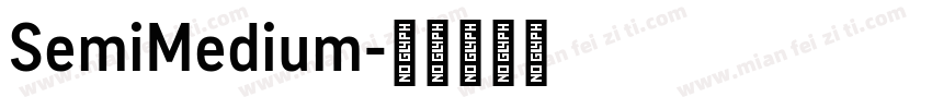 SemiMedium字体转换