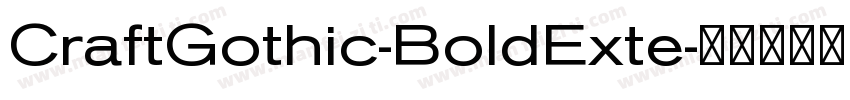 CraftGothic-BoldExte字体转换