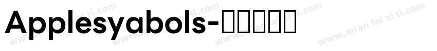 Applesyabols字体转换