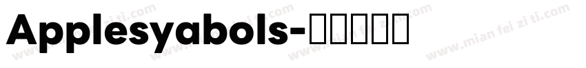 Applesyabols字体转换