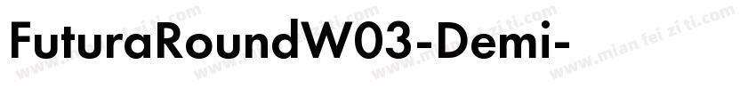 FuturaRoundW03-Demi字体转换