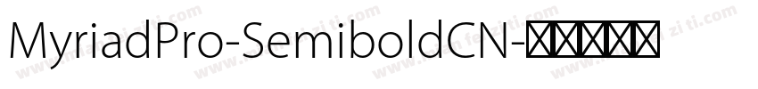 MyriadPro-SemiboldCN字体转换