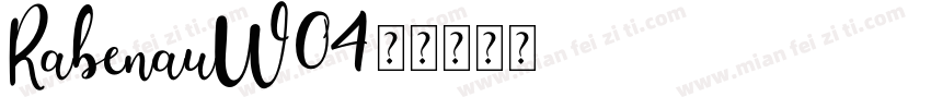RabenauW04字体转换