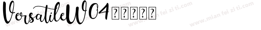 VersatileW04字体转换