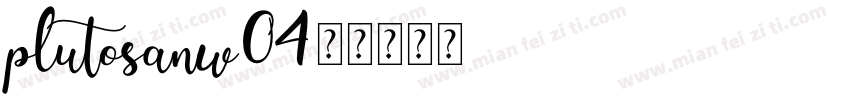 plutosanw04字体转换
