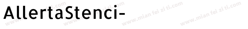 AllertaStenci字体转换