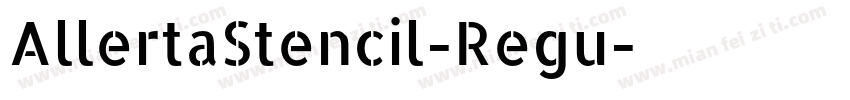 AllertaStencil-Regu字体转换