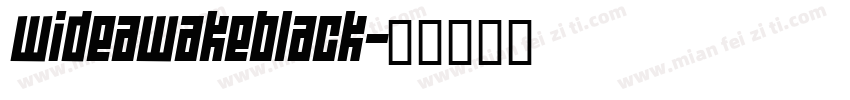WIDEAWAKEBLACK字体转换