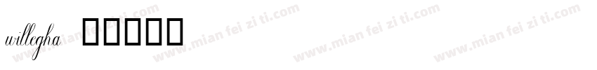 willegha字体转换
