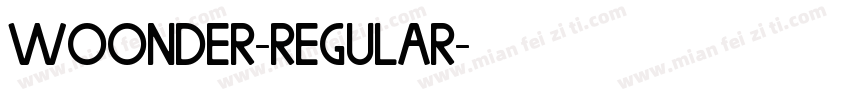 WOONDER-Regular字体转换