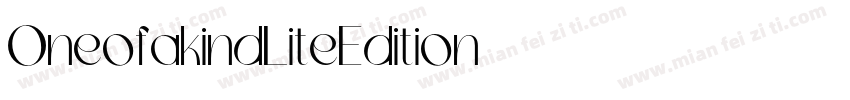 OneofakindLiteEdition字体转换
